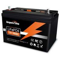 Ampere Time 12V 100Ah Lithium LifePo4 Battery