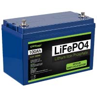ExpertPower 12V 100Ah lithium LifePo4 Deep Cycle Rechargeable Battery 