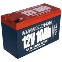 Dakota Lithium 10Ah 12V Fish Finder Battery