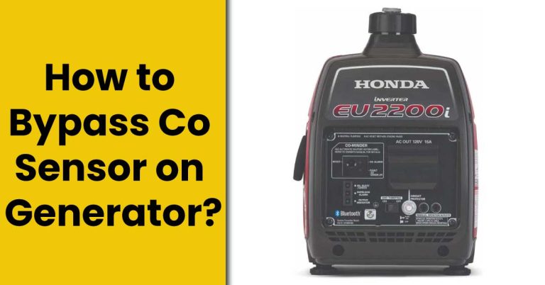 How to Bypass Co Sensor on Generator?