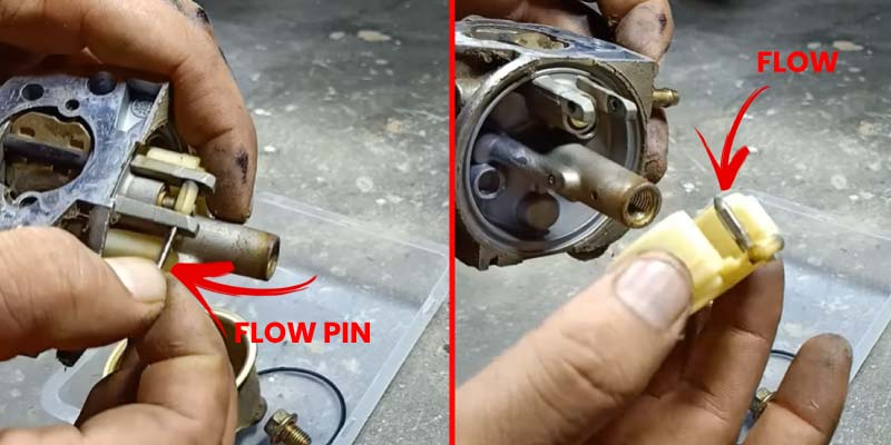 flow pin and flow of carb